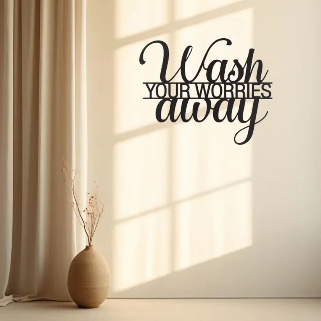 Modern Farmhouse Decor - Wash Your Worries Away Hanging Sign | Shopee ...