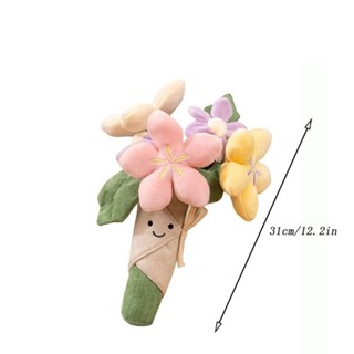 Anemone Hand Holding Flowers, Funny Pp Cotton Tulip Potted Plush Toy 