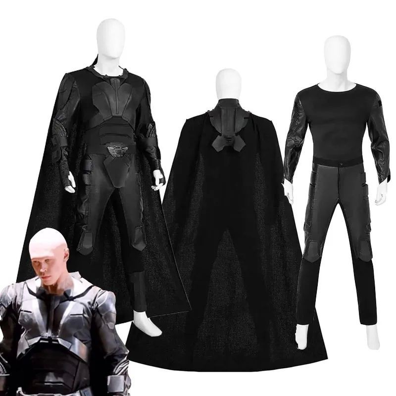 Feyd Rautha Cosplay 2024 Movie Dune Costume Roleplaying Black Jumpsuit ...