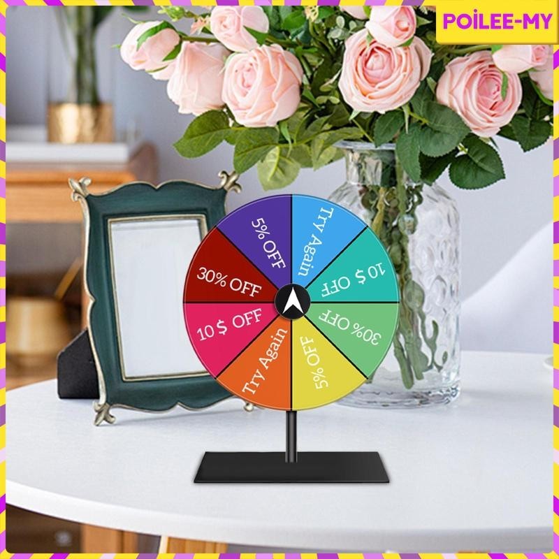 [PoileeMY] Tabletop Prize Turntable Fortune Wheel Easy Assembly