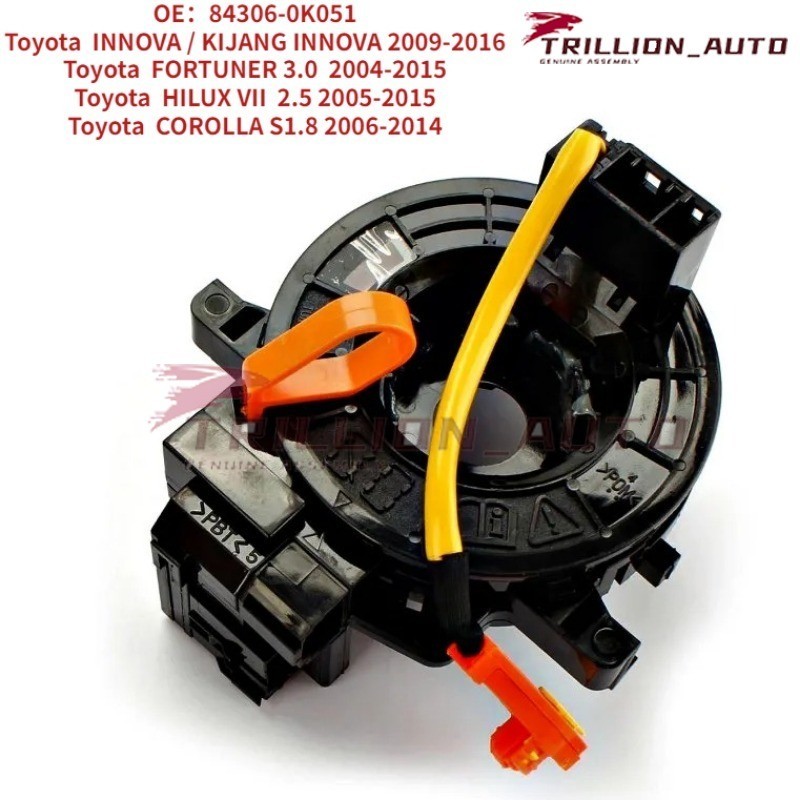 Spiral Cable Clock Spring 84306-0K051 for Toyota Corolla FORTUNER HILUX ...