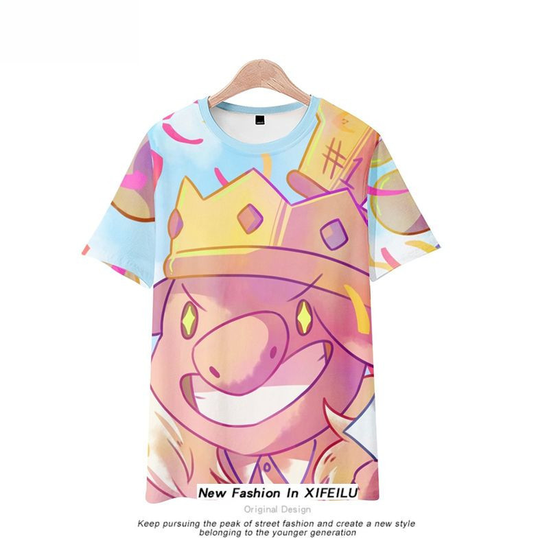 2024 Technoblade Merch: Pig Dream SMP Tee Loose-Fit MCYT Casual Summer ...