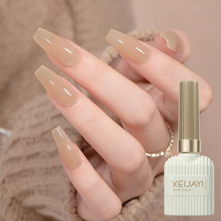 SP Pc Ml Ice Through Nude Pink Brown Nail Polish Gel Soak Off Uv Led Lamp Gel Nail Polish For