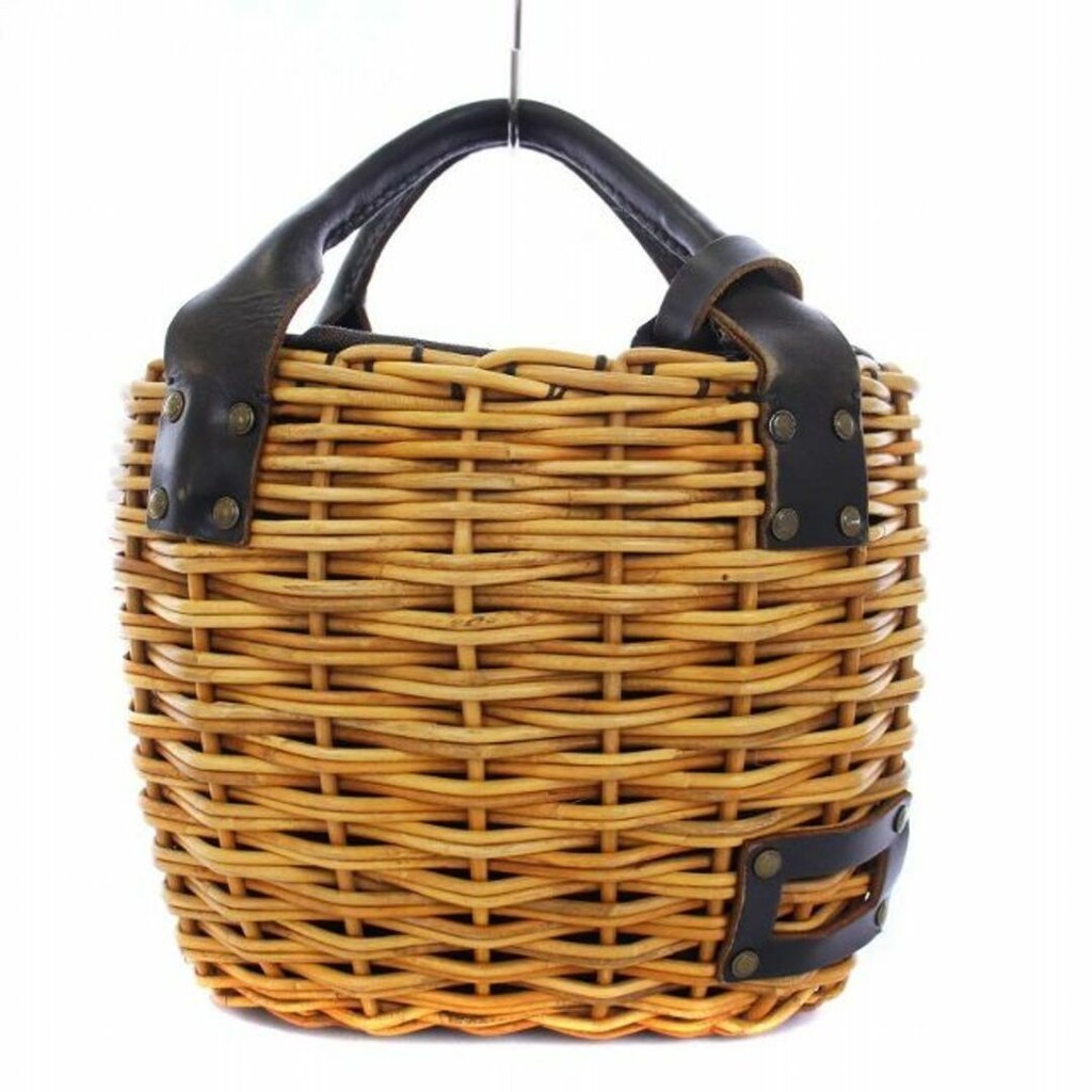 Evagos EBAGOS basket bag handbag beige black black | Shopee Malaysia