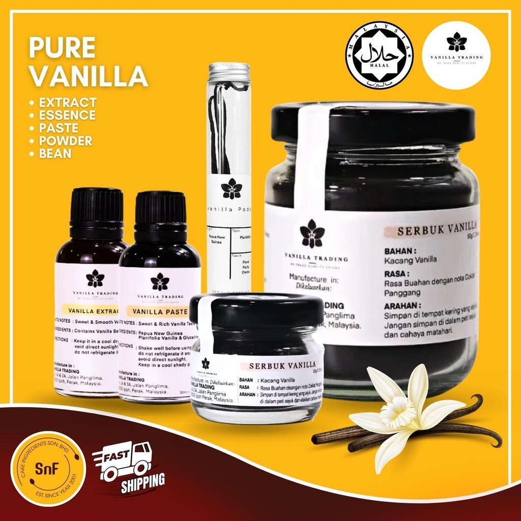 Vanilla Extract Vanilla Powder Vanilla Bean Vanilla Paste Vanilla Pod ...