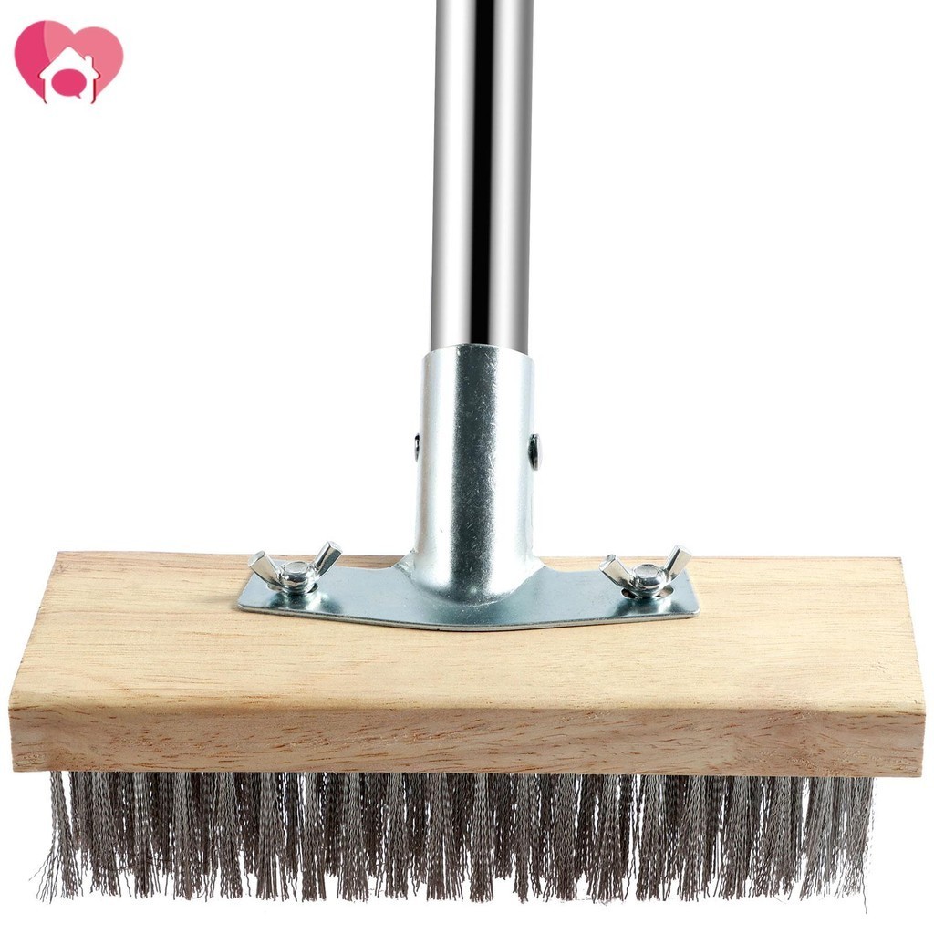 Stainless Steel Wire Floor Brush Wire Broom with 4 Section Detachable ...