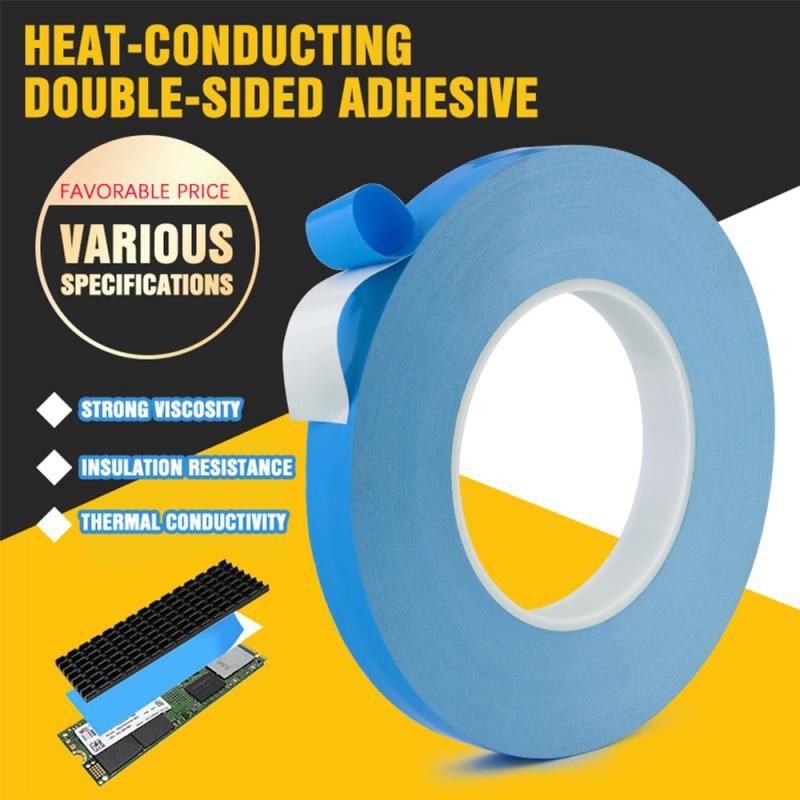 25m Double Side Tape 8mm 10mm 12mm 20mm Width Transfer Thermal ...