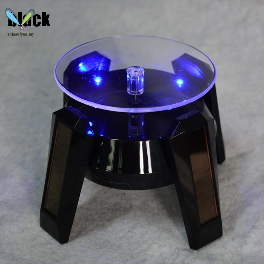 Solar Display Stand Rotating Turntable Solar Rotating Display with LED ...