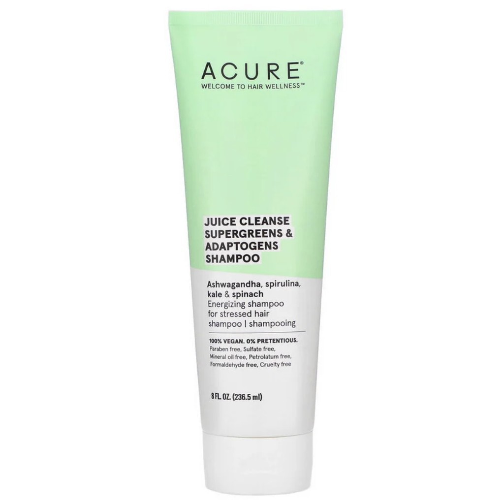 Acure Juice Cleanse Supergreens & Adaptogens Shampoo 237 Ml - Vegan, Ohne Sulfate & Parabene