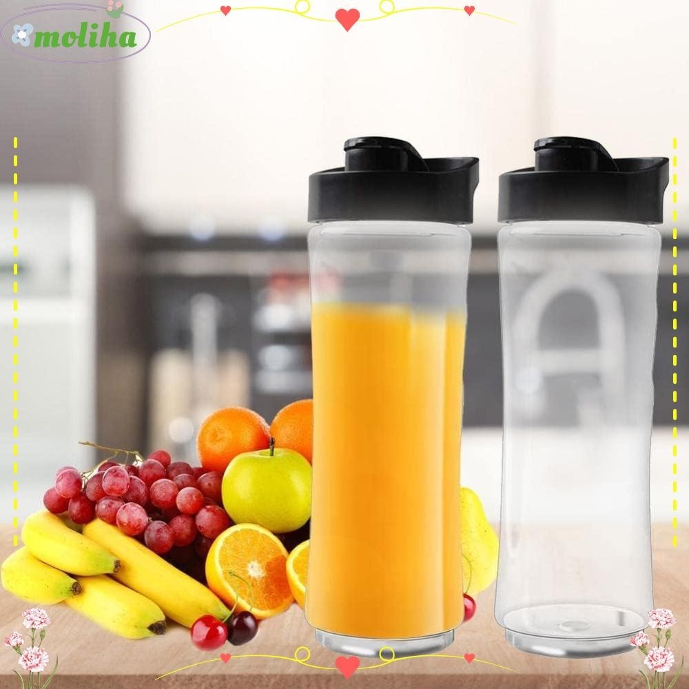 MOLIHA Spare Bottle, Tritan 20oz Blender Cup, Transparent LeakProof Lid Portable Water Bottle