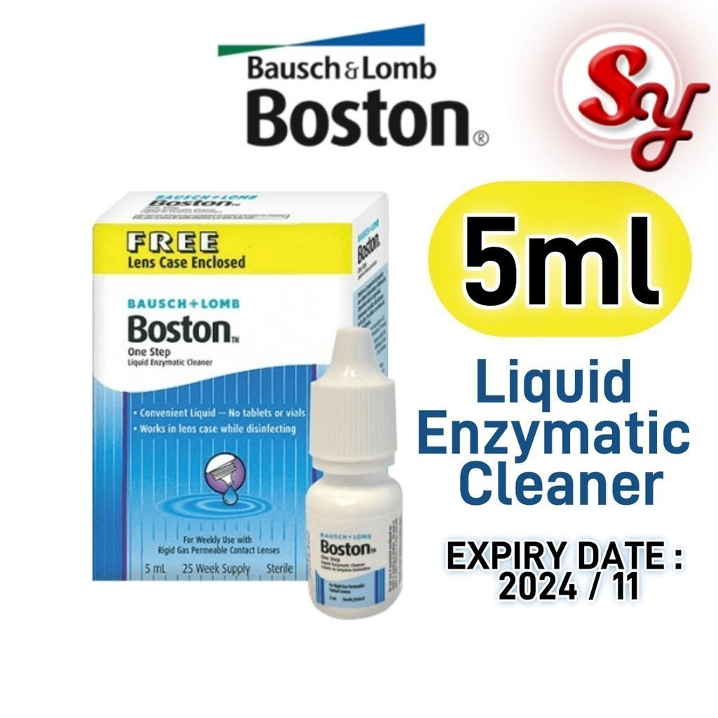 Bausch & Lomb Boston One Step Liquid Enzymatic Cleaner for RGP Lenses ...