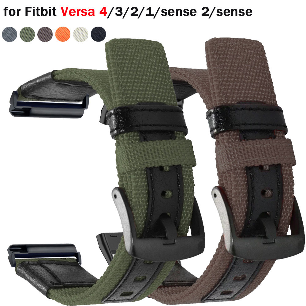 Cinturino In Nylon Per Fb Versa 4 3 Band Sport Smart - Foto 5