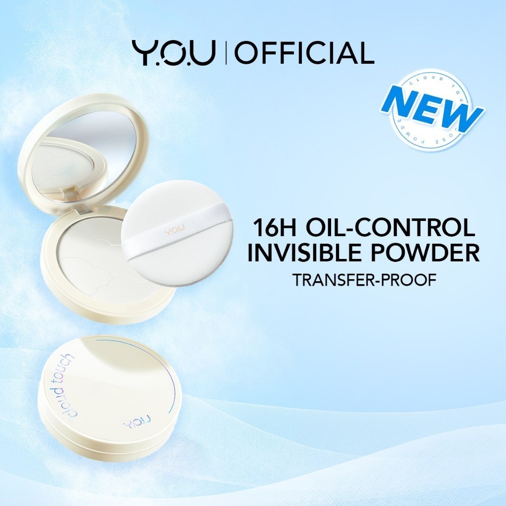 YOU cloud touch Invisible Setting Powder Compact Powder | Matte Finish ...