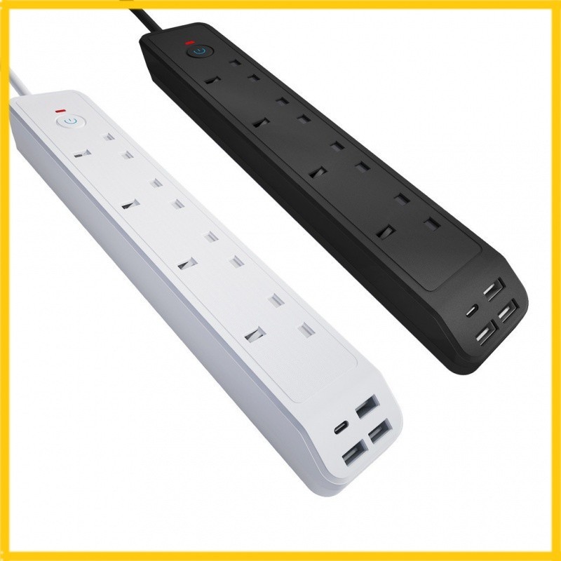 British Standard Power Strip UBS/PD Smart Fast Charge Socket Office