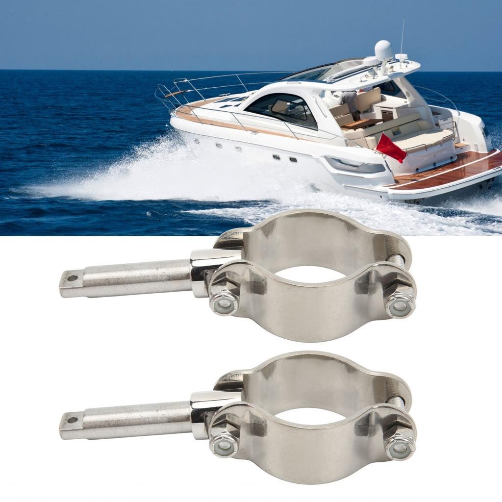 Ssrroo 1 Pair Boat Oar Lock Socket Side Mount 316 Stainless Steel 3/8in