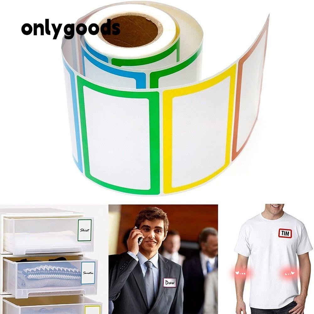 ONLYY Labels Sticker, Colorful Adhesive Name Tag Labels, Sticker 1 Roll ...