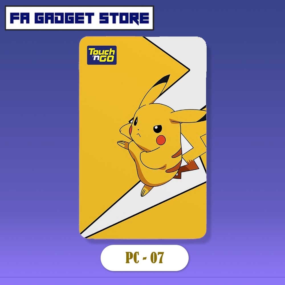 Pikachu Pokemon - Touch N Go Card Sticker Cover Tng 