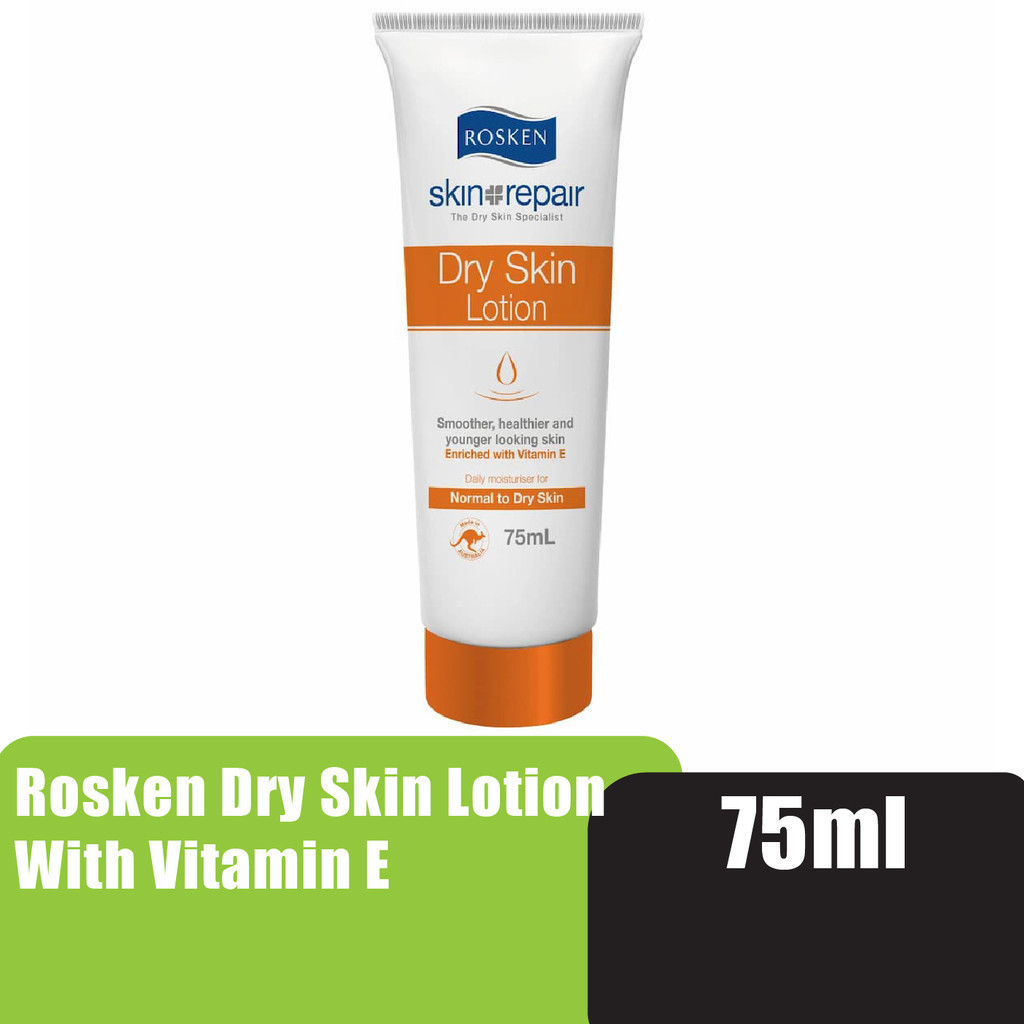 ROSKEN Dry Skin Body & Hand Lotion With Vit E 75ml Losyen badan ...