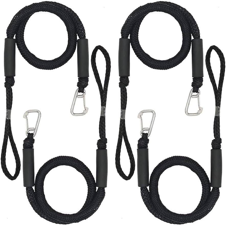 Bungee Dock Lines, Boat Ropes for Docking,Mooring Rope with Stainless ...