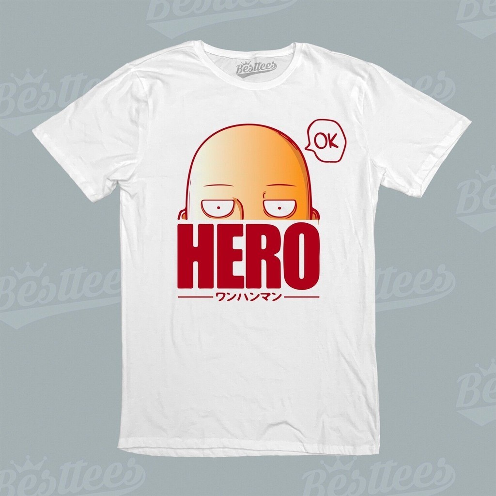 Asian Size Men Print One Punch Man Saitama Oppai Hero Japanese Anime T Shirt O N - Foto 7