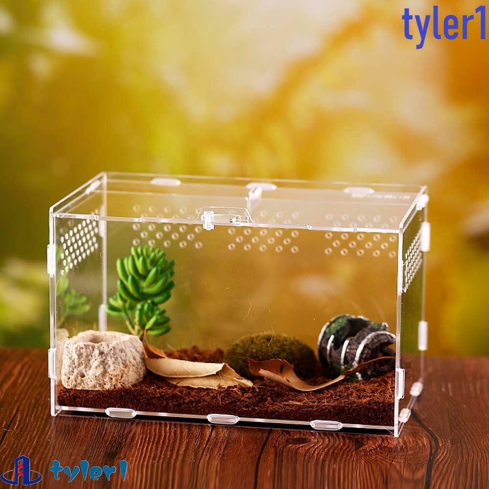 TYLER1 Hatching Terrariums Reptile Transparent Feeding Box Hatcher ...