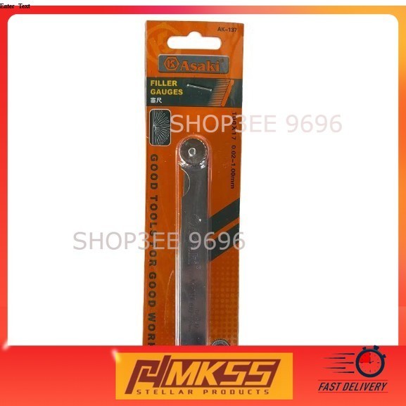 💥Ship from Johor💥 ASAKI 0.02mm to 1.00mm 17 Steel Blades Thickness Gap ...