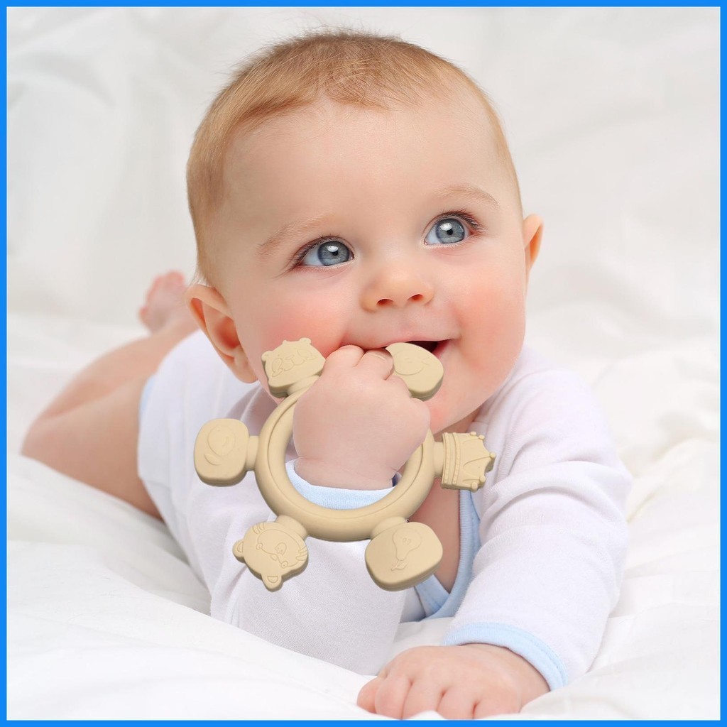 Baby New Born Soft Teethers Silicone Bear Design Sensory Growth