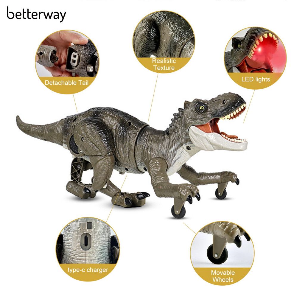 Betterway Dinosaur Toy with Remote Control Realistic Moving Dinosaur ...