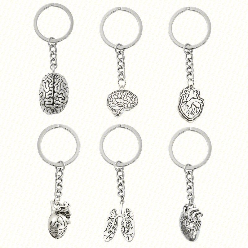 Petrichor Vintage 3D Brain Keychain Anatomical Organs Body Parts ...
