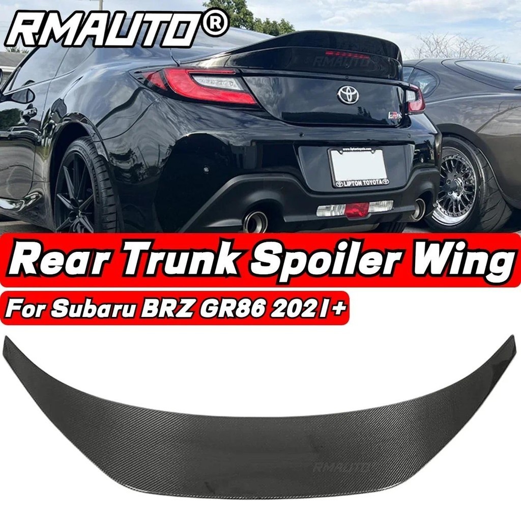 Real Carbon Fiber Car Rear Trunk Spoiler Boot Lip Wing Lid Rear Tail ...