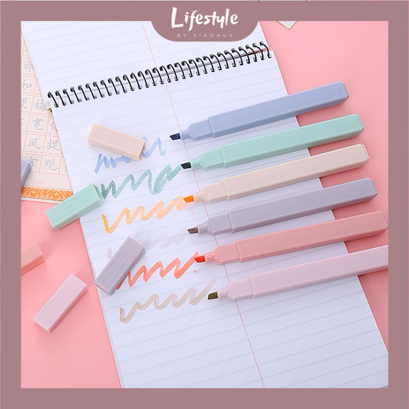 Highlighter Pastel Colour Set Soft Colour Warna Pastel Highlight