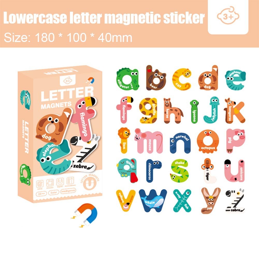 Magnetic Stickers Cartoon Patterns of English Alphabet ABC for Boys and ...