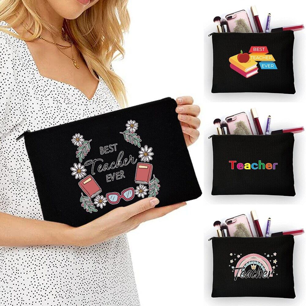 Gift Teacher Pattern Makeup Bag Pouch Travel Outdoor Women Cosmetic Bag ...