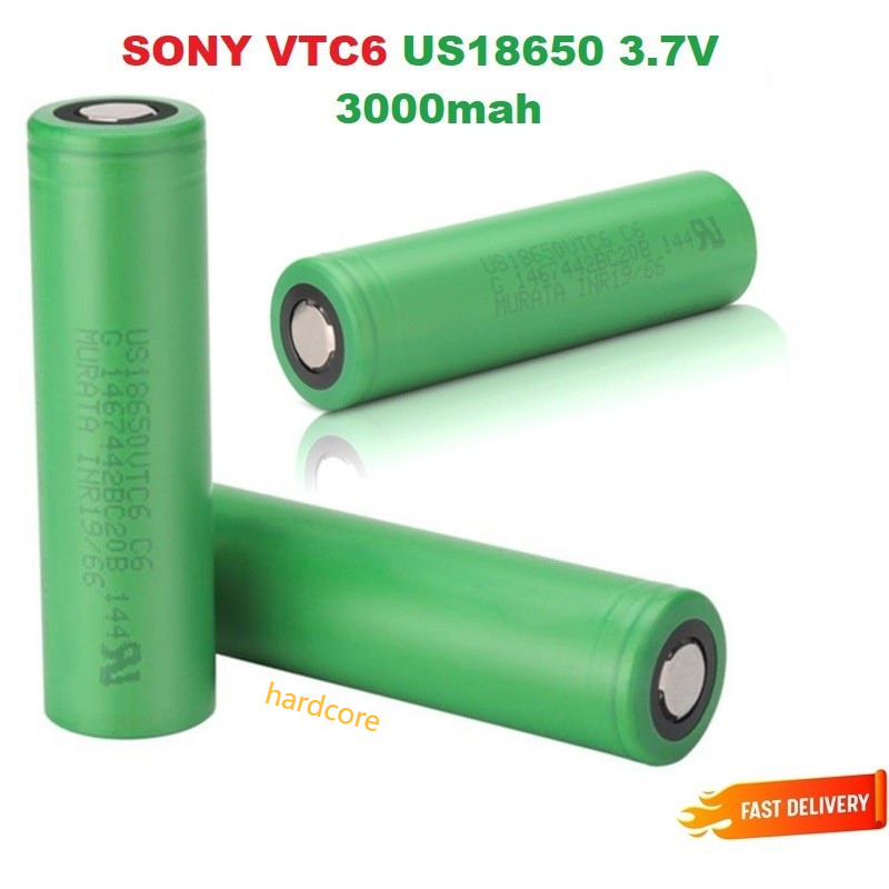 Sony VTC6 US18650 3.65V 30A 3000mah VTC6 Liion Rechargeable Shopee Malaysia