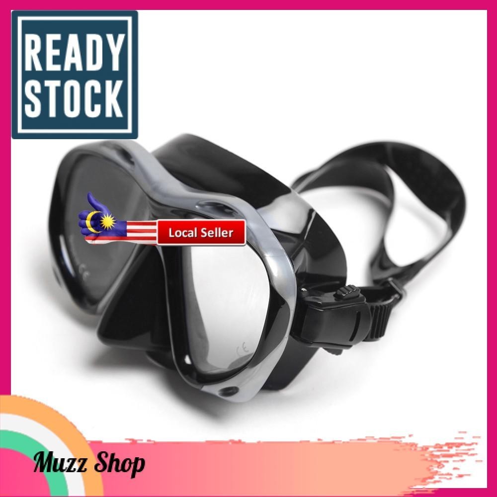 Men’s Women’s Anti-fog Diving Snorkeling Mask Two-window Scuba Diving ...