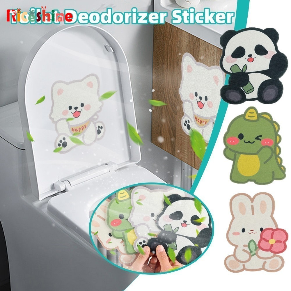 Toilet Cute Cartoon Animals Deodorant Sticker for Bathroom - Cabinet ...