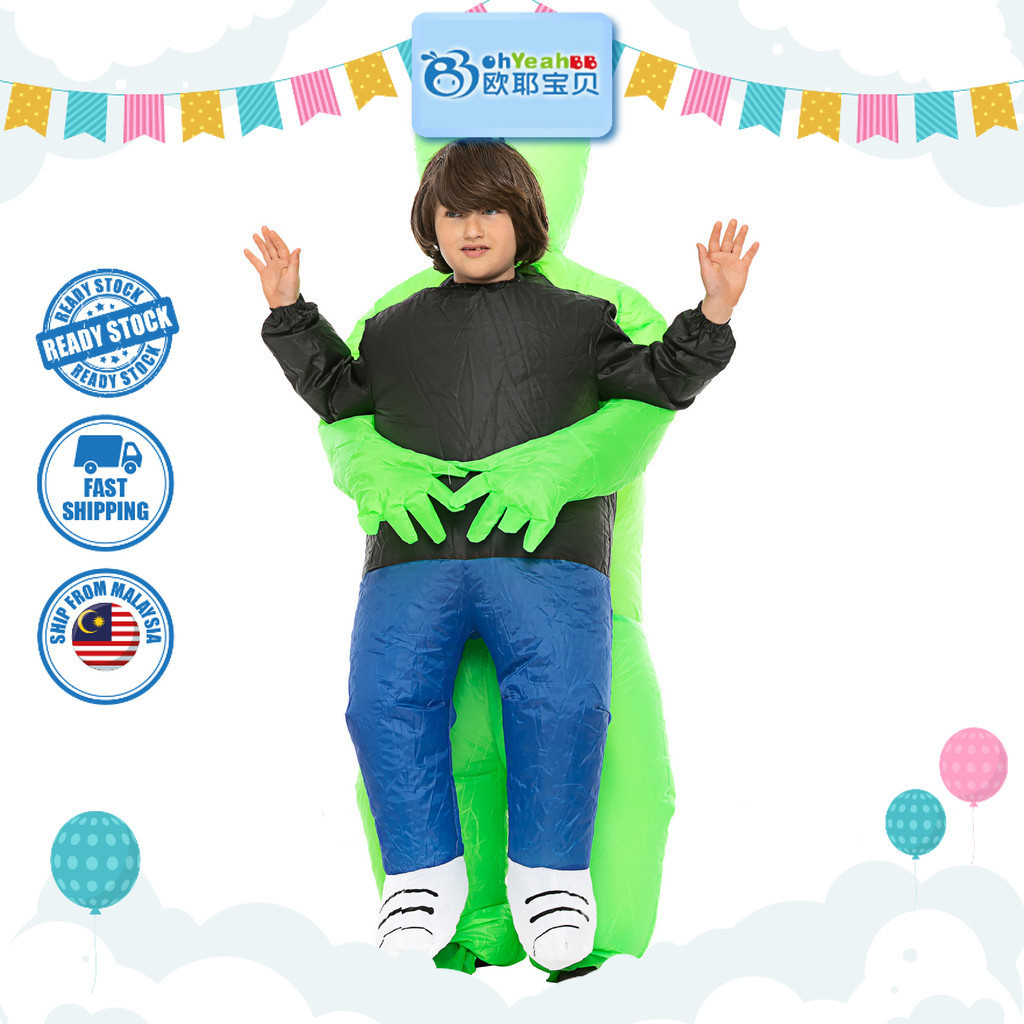 [OHYEAHBB] 2024 New Halloween alien ghost inflatable costume for kids ...