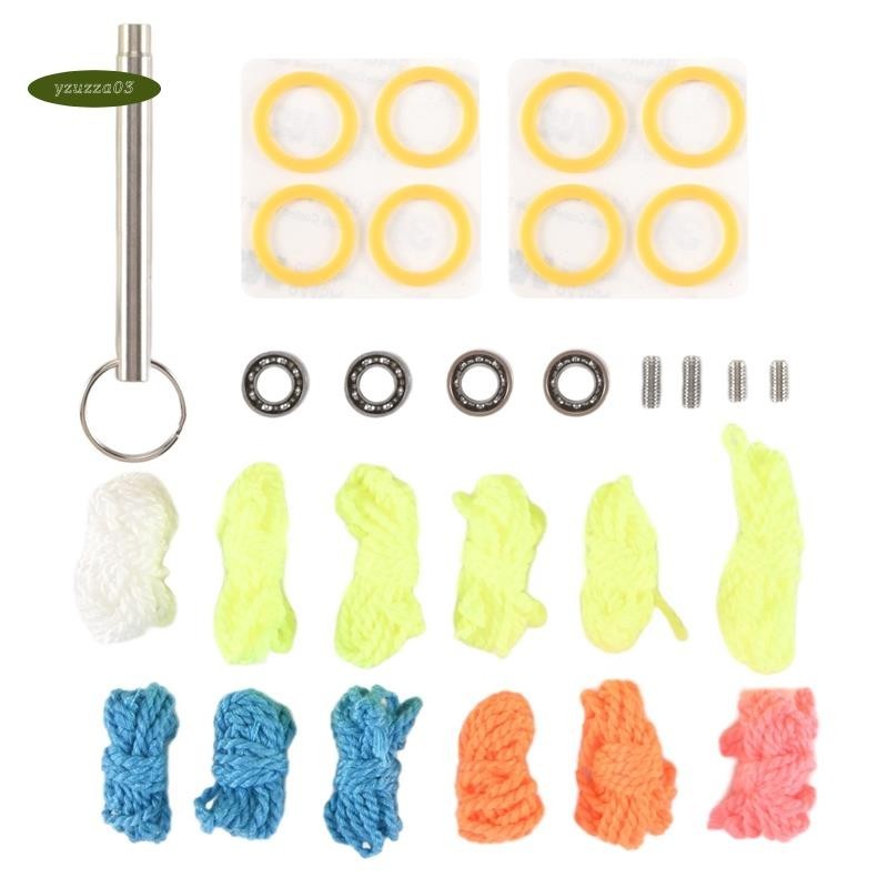 Doumneou YoYo Zubehör Set - 12 Saiten, 8 Silikon Pads, Kugellager & Werkzeug
