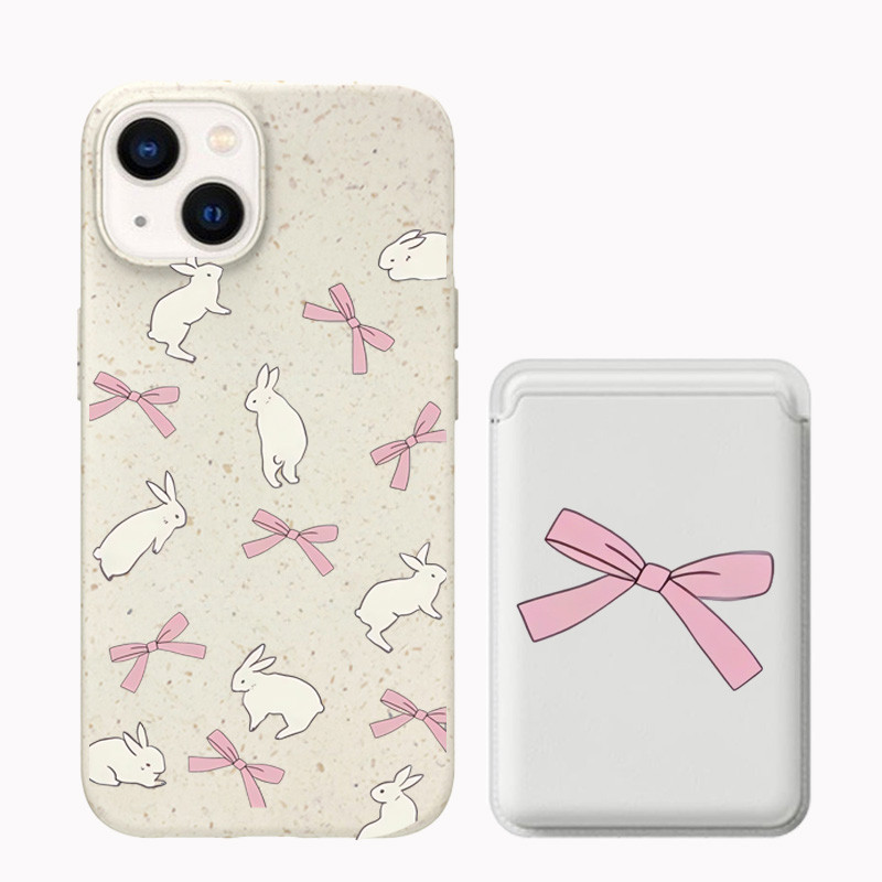 white rabbit pattern Wallet Shockproof Soft Casing Suitable For Iphone ...