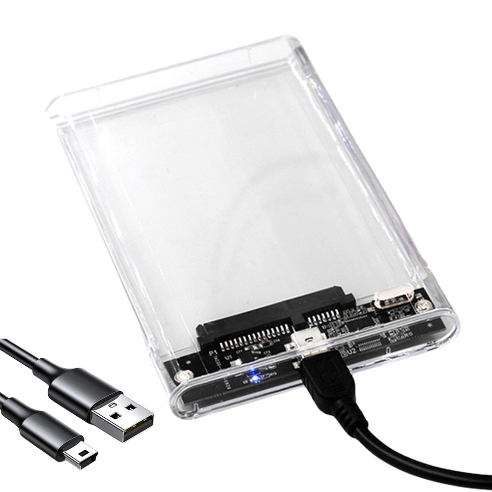 keepdreaming 2.5 Inch HDD/SSD Case Transparent Portable Solid State ...