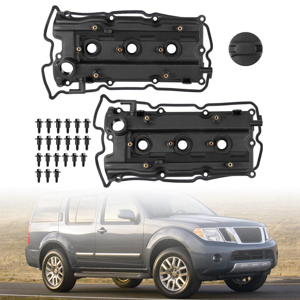 Valve Cover w/ Gasket Bolt Cap For Nissan Frontier Pathfinder Xterra 4
