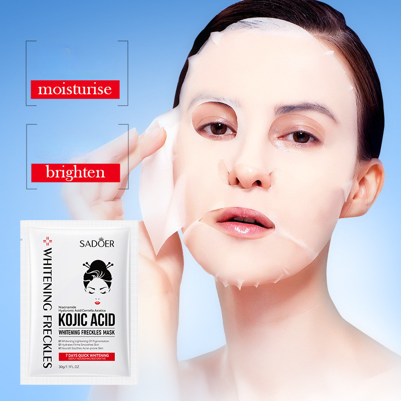 SADOER Kojic Acid Whitening Facial Mask 30g Niacinamide, hyaluronic ...