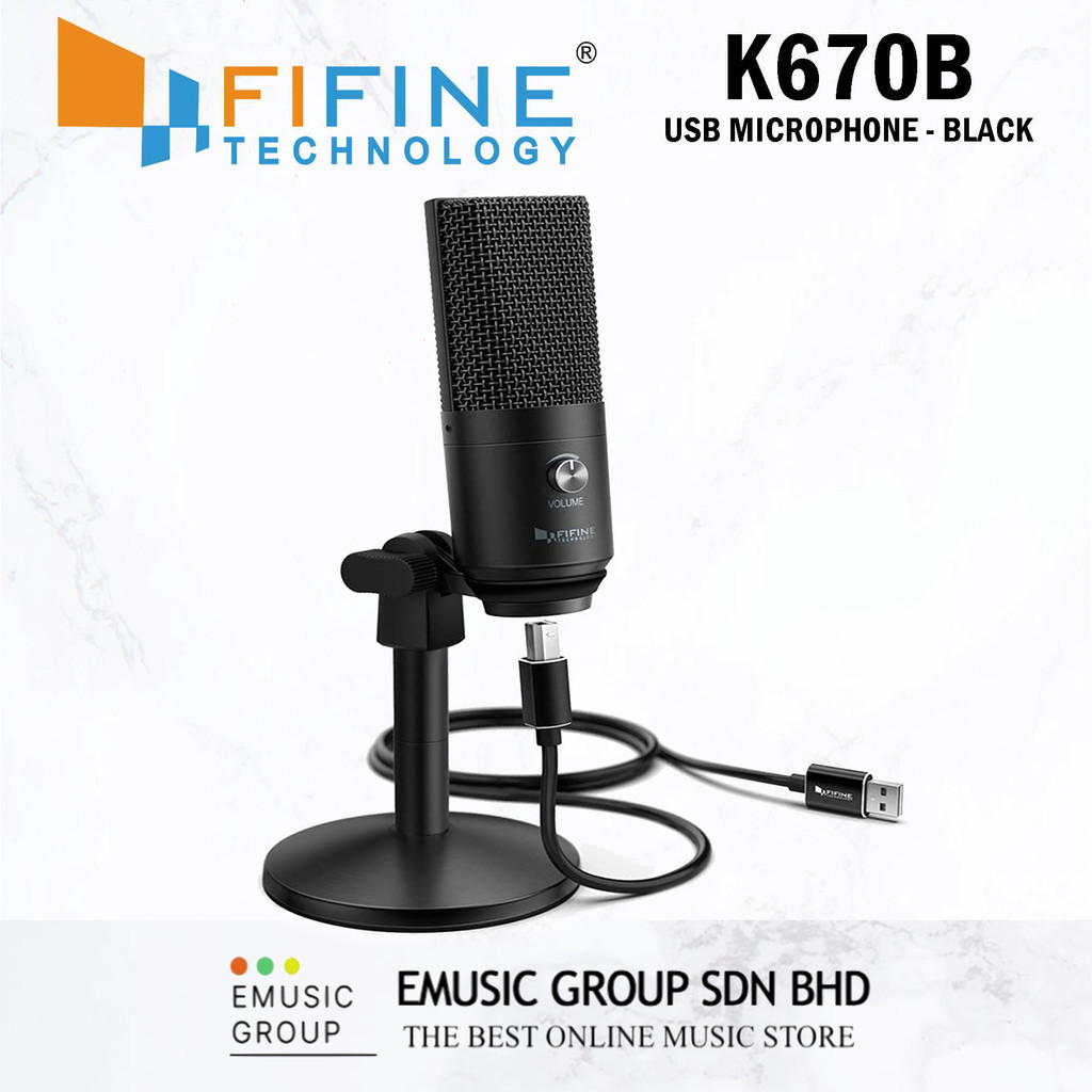 FIFINE K670B USB Microphone Best Budget Condenser Microphone For ...