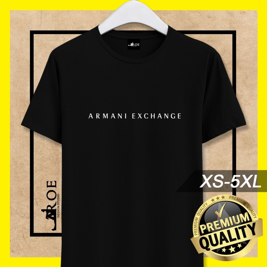 Baju Tshirt Armani Exchange Lelaki Perempuan Man Woman Unisex Plus Size Shopee Malaysia