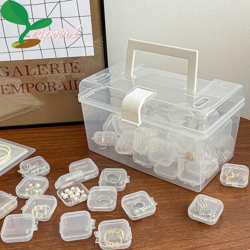 ESPOIR Earrings Boxes, Plastic Transparent Jewelry Packaging, Practical ...