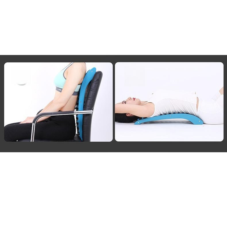 ergonomic spinal backrest frame with massage and bridge support for ...