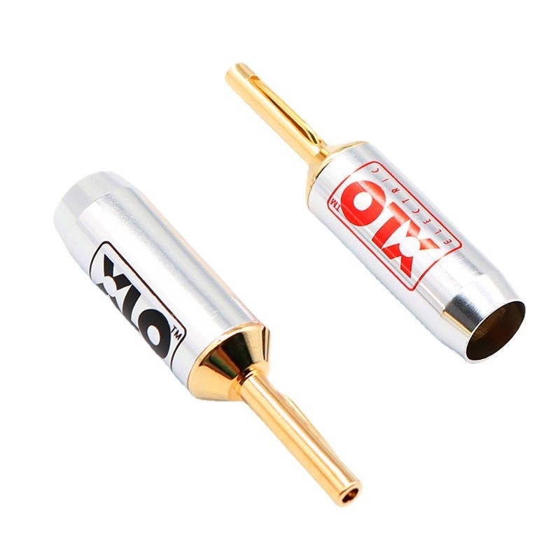 4 Spinotti Banana Plug Hi-Fi A Y Rodiati &ndash; Perfetti Per Cavi Altoparlanti!