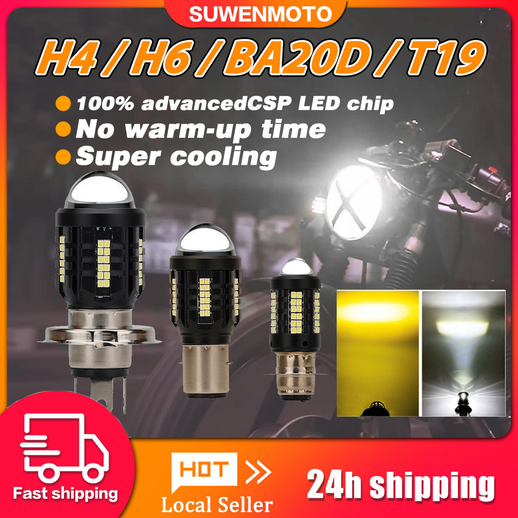 LED Light for Motorcycle LED Headlight H4 H6 BA20D T19 P15D 1209 73SMD ...
