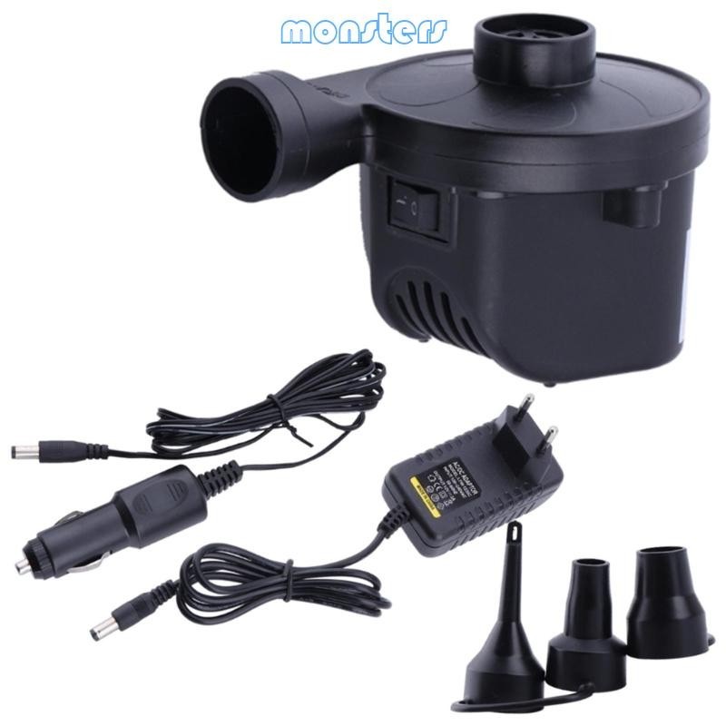 Mon Fast Inflation Pump Electric Airs Pump with 3 Nozzles Fast Inflates ...