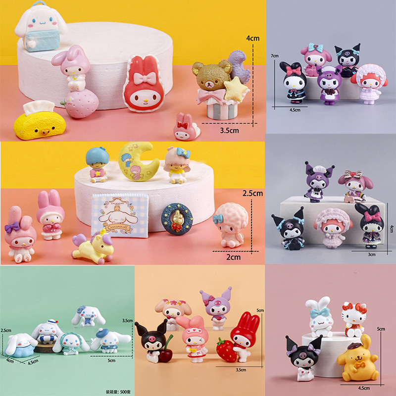 Kuromi Action Figure Sanrio Toys Pochacco Cinnamoroll BabyCinnamoroll ...